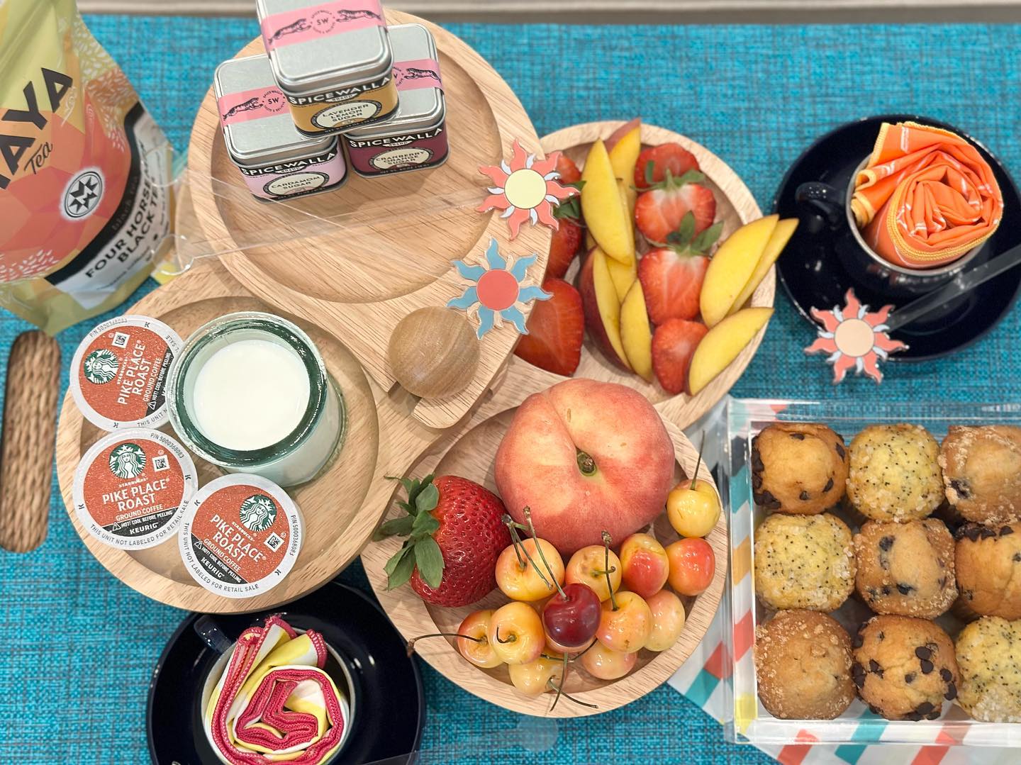 Summery Morning Coffee and Tea Station Ideas