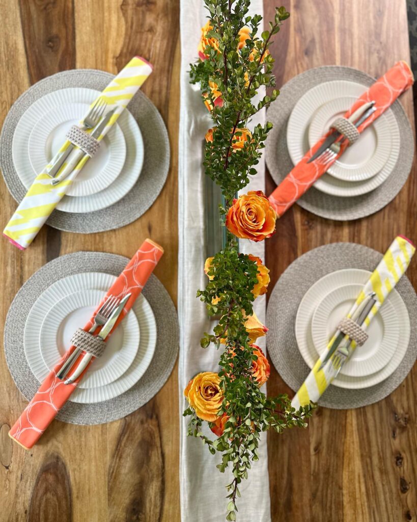#8 of 10 ways to style your table by Sun Cookery.